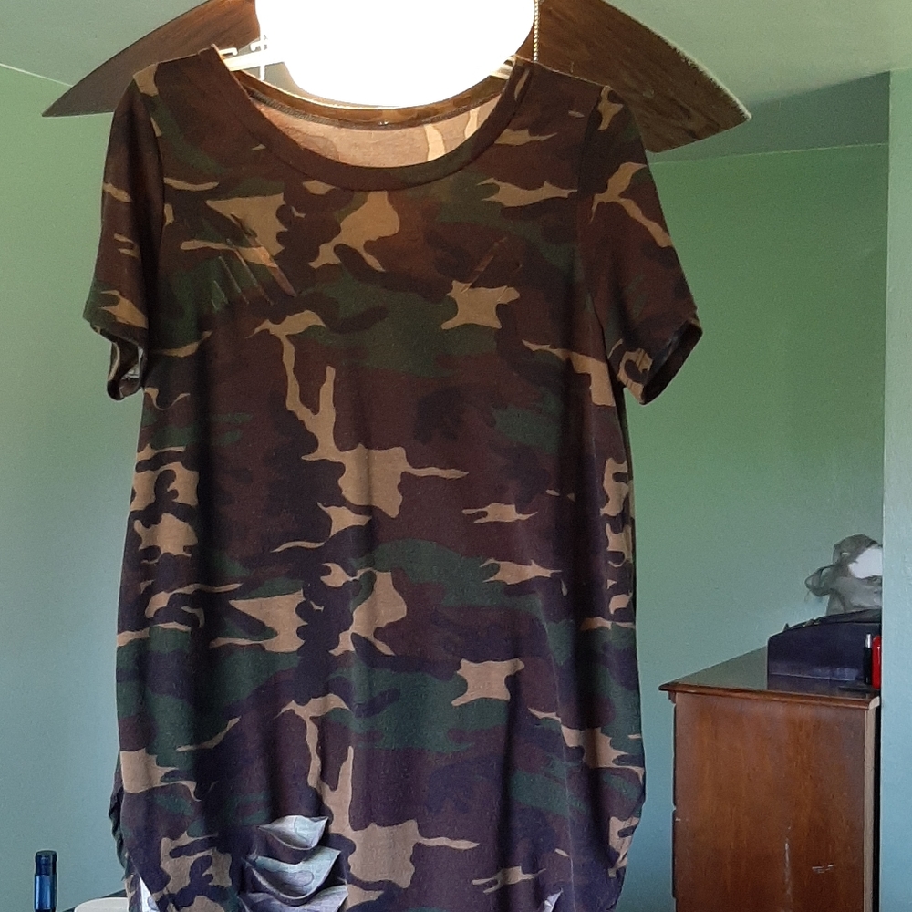 Raggs to riches camo dress